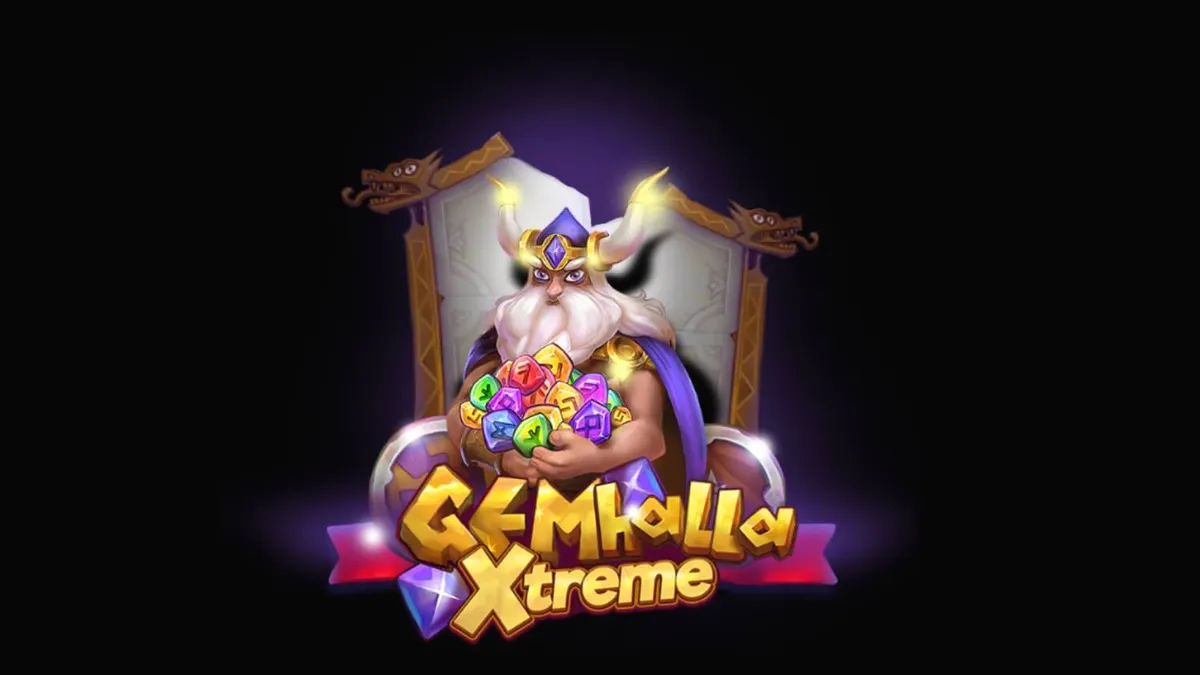Tampilan visual slot Gemhalla Xtreme dengan tema Thor dan simbol Norse